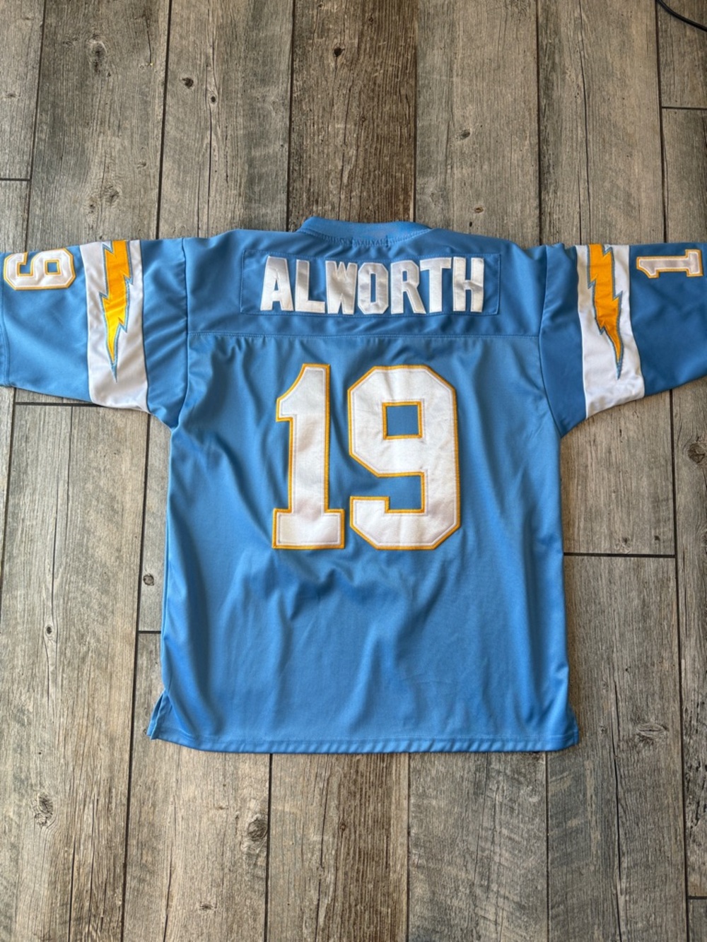 Mitchell & Ness Light Blue Los Angeles Chargers #19 Alworth Jersey